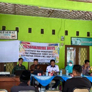 MUSYAWARAH DESA  PENETAPAN DAN PENGESAHAN RKP PERUBAHAN TAHUN 2025 DAN DAFTAR USULAN (DU) RKP 2027